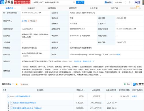 光环新网旗下持股公司成立数据科技公司，聚焦数据处理服务新赛道